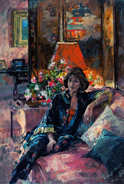 Mrs Peter Hambro, 1996 (oil on canvas)  à Susan  Ryder