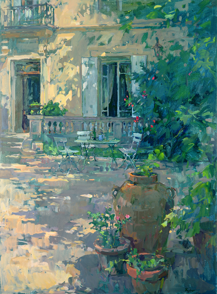 Terrace with Urns à Susan  Ryder