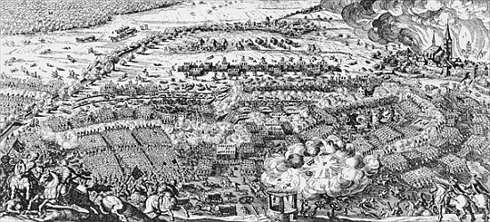 The Swedish victory at the Battle of Lutzen à École suédoise