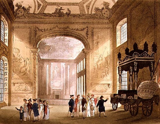 Greenwich Hospital from Ackermann''s \\Microcosm of London\\\\\"" à T. (1756-1827) Rowlandson
