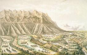 Battle of Buena Vista, view of the battle ground and battle of ''the Angostura'' fought near Buena V
