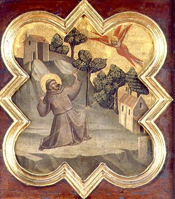 St. Francis Receiving the Stigmata (tempera on panel) à Taddeo Gaddi