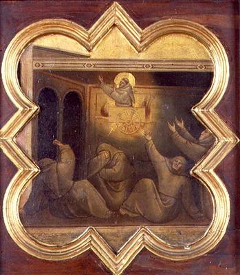 The Apparition of St. Francis in the Chariot of Fire (tempera on panel) à Taddeo Gaddi
