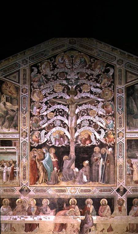 The Tree of Life and The Last Supper à Taddeo Gaddi