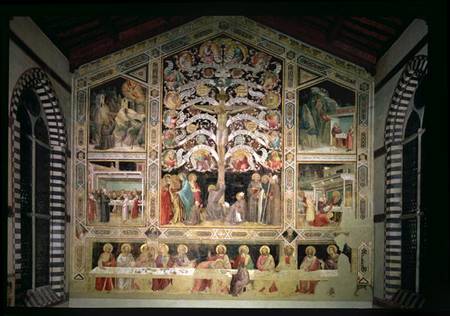 The Tree of Life and The Last Supper à Taddeo Gaddi
