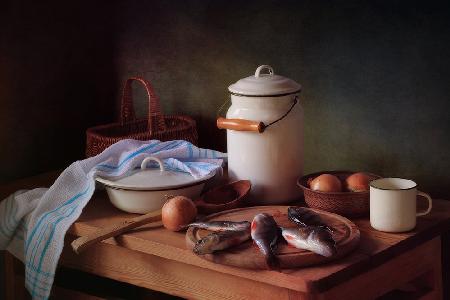 Still life with fish