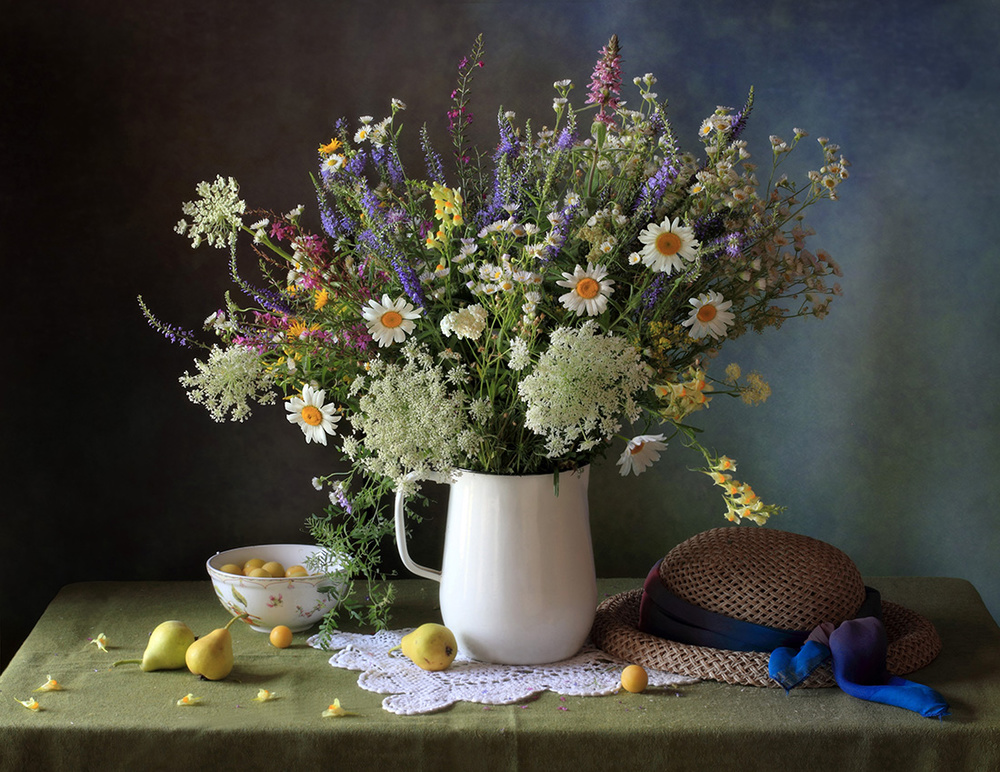 Still-life with meadow flowers à Tatyana Skorokhod (Татьяна