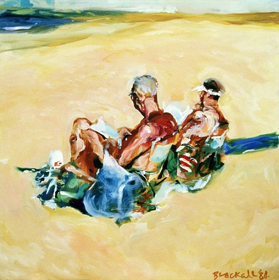 Sidney Beach Bums, 1984 (oil on canvas)  à Ted  Blackall