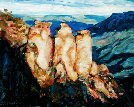 The Three Sisters, 1995 (oil on canvas)  à Ted  Blackall