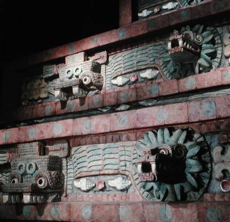 Reproduction of the Temple of Quetzalcoatl à Teotihuacan