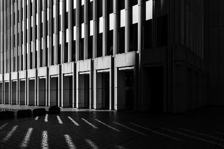 Light and shadow of the building
