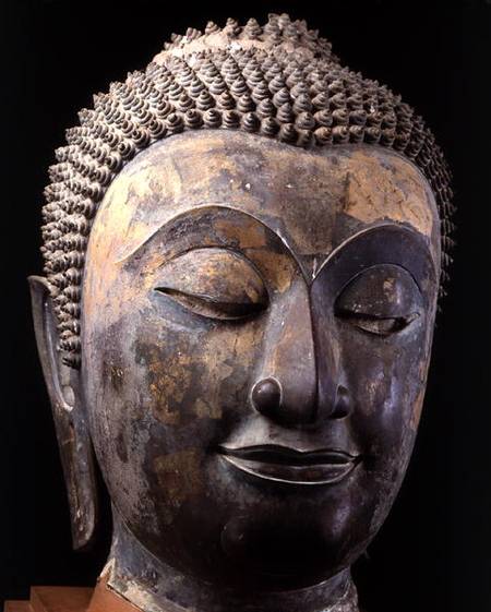 Head of a giant Buddha à Thaïlandais