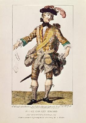 Satirical print in form of a ''Wanted Poster'' for Prince Charles Edward Stuart