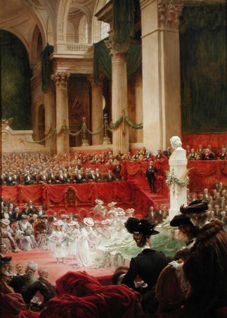 The Ceremony at the Pantheon to Celebrate the Centenary of the Birth of Victor Hugo (1802-85) 26th F à Theobald Chartran