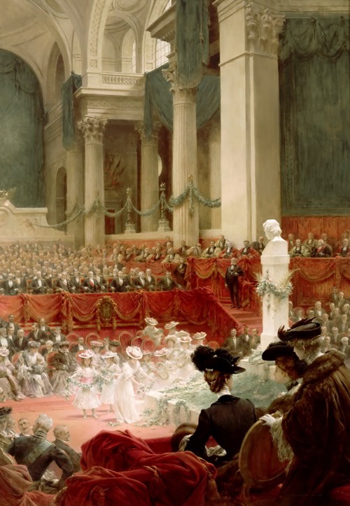 Celebration of the 100th Birthday of Victor Hugo at the Panthéon in Presence of the President Félix  à Theobald Chartran