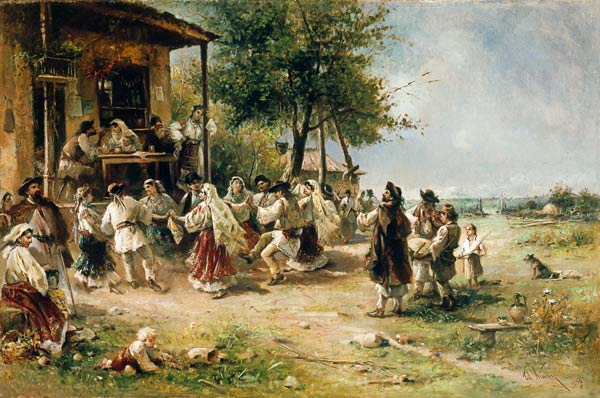 Dance paysabbe à Aninoase (la Roumanie) à Theodor Aman