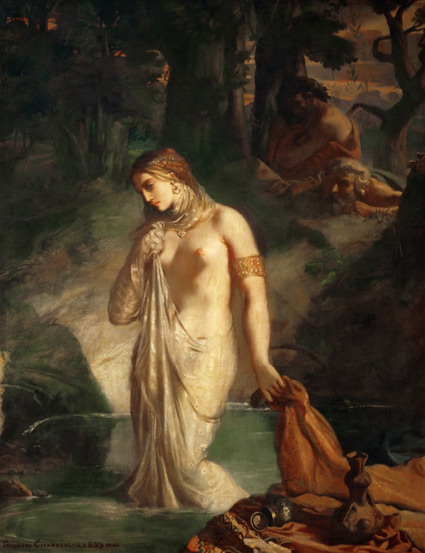 Susanna at her Bath à Théodore Chassériau
