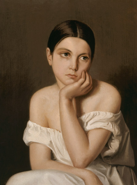 Th.Chass?Šriau, Portrait of sister Aline à Théodore Chassériau