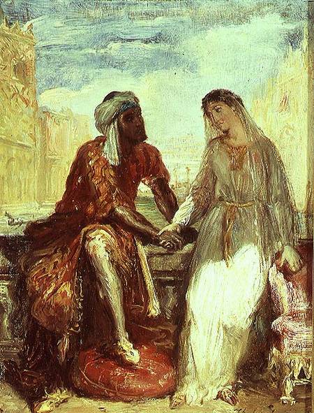 Othello et Desdemona à Venice à Théodore Chassériau