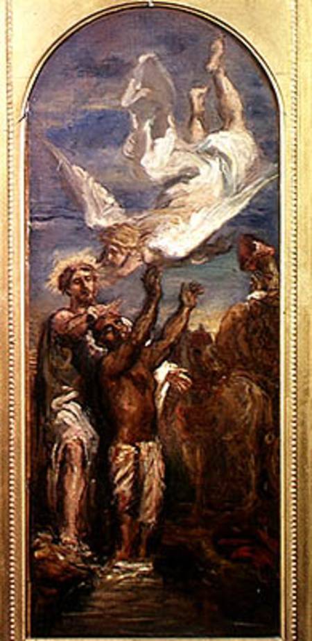 Study for St. Philip Baptising the Eunuch of the Queen of Ethiopia à Théodore Chassériau