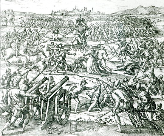 The Battle of Cajamarca à Theodore de Bry