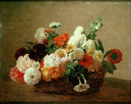 Still life with Flowers à Theodore Fantin-Latour