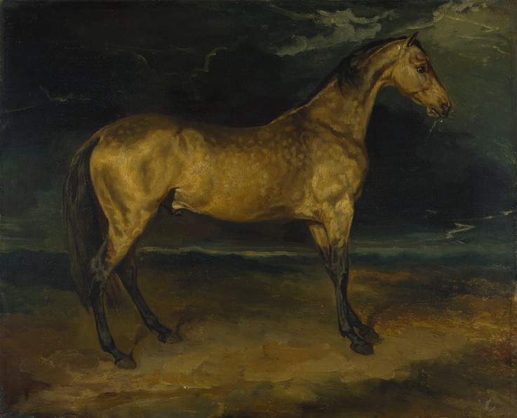 A Horse frightened by Lightning à Theodore Gericault