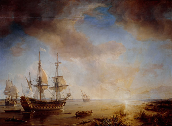 Expedition of Robert Cavelier de La Salle (1643-87) in Louisiana in 1684 à Théodore Gudin