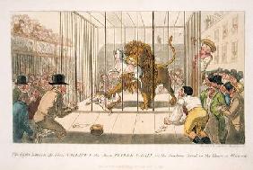 The Fight between the Lion Wallace and the Dogs Tinker and Ball in the Factory Yard in the Town of W
