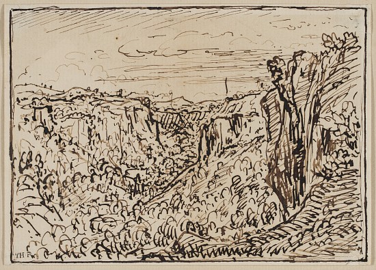 Hilly Landscape (The Lizon River Gorge) à Theodore Roussel