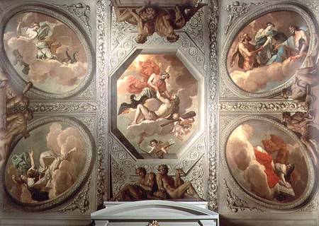 The Apotheosis of Hercules, ceiling painting à Theodorus van der Schuer