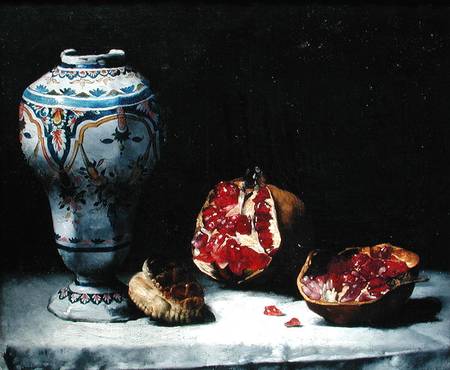 Still Life with a Pomegranate à Théodule-Augustin Ribot