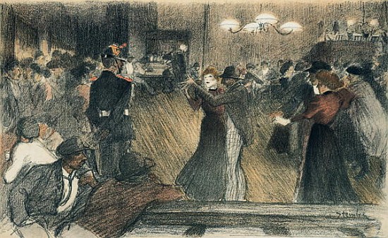 Ball at the Barriere à Théophile-Alexandre Steinlen