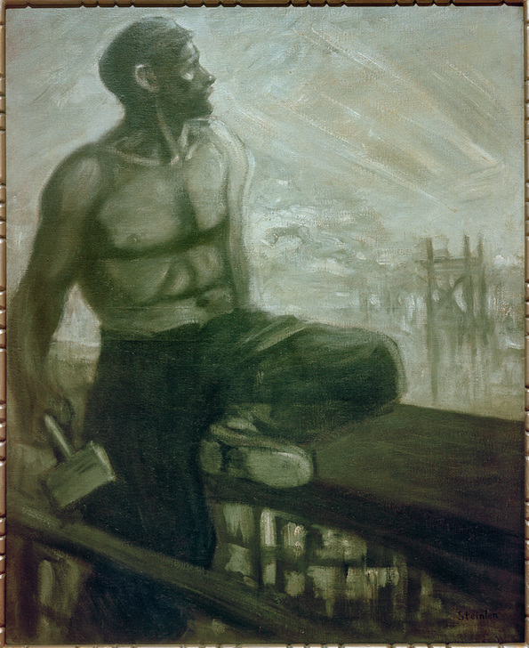 Der Zimmermann oberhalb des Hafens à Théophile-Alexandre Steinlen