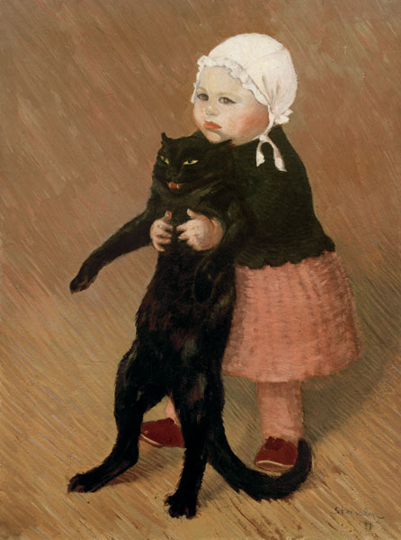 La fillette au chat à Théophile-Alexandre Steinlen