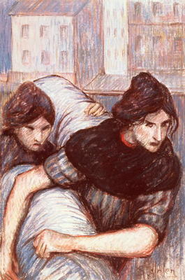 The Laundresses, 1898 (pastel on canvas) à Théophile-Alexandre Steinlen