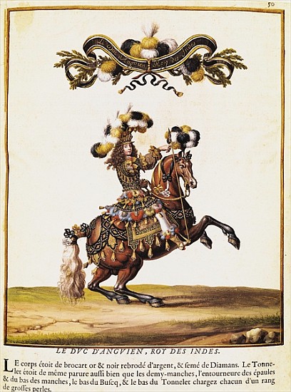 The Duke of Enghien as the King of the Indians at the Carousel Performed for Louis XIV (1638-1715) i à le Jeune Silvestre Israel