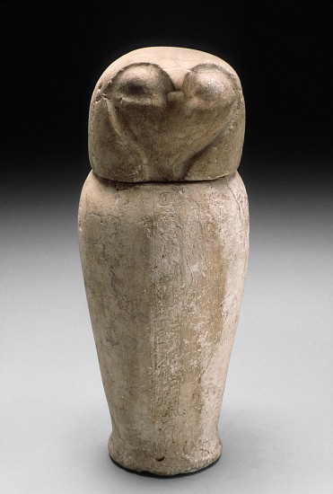 Canopic Jar with Falcon's Head à Third Intermediate Period Egyptian