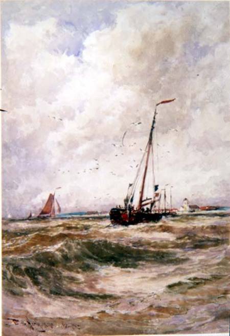 Fishing Boats Off Katwick à Thomas Bush Hardy