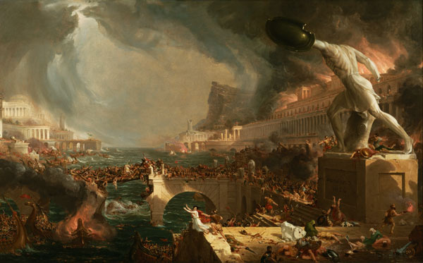 Der Weg des Imperiums: Vernichtung (The Course of Empire: Destruction). 1836 à Thomas Cole