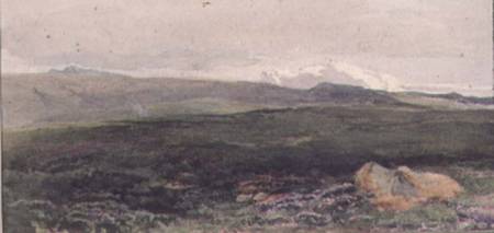 Hills near Loch Awe, Twilight à Thomas Collier