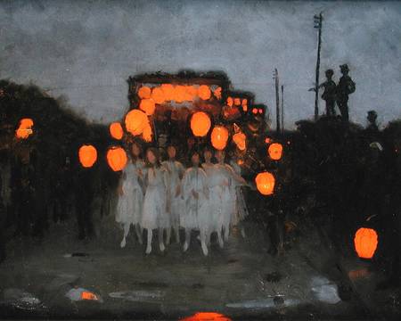 The Lantern Parade c.1918 à Thomas Cooper Gotch