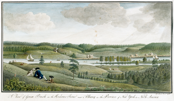 A View of Greenbush on the Hudsons River near Albany, in the Province of New York à Thomas Davies