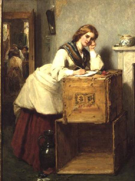 Lady Writing a Letter à Thomas Faed