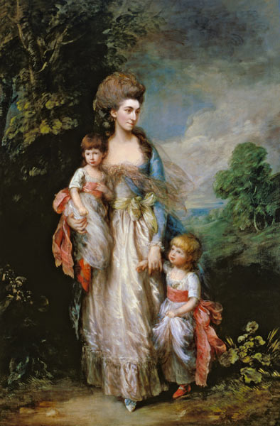 Mrs. Moody and two of her children à Thomas Gainsborough