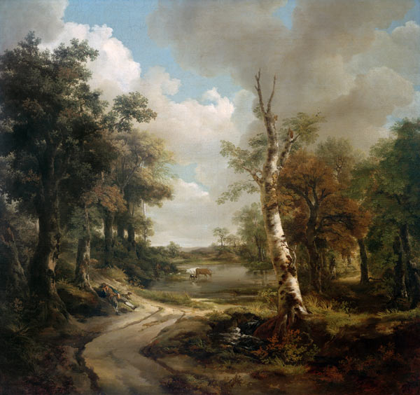 Forest Scene Cornard à Thomas Gainsborough