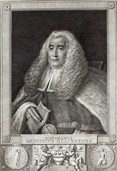 Honourable Mr Justice Blackstone; engraved by Hall à Thomas Gainsborough