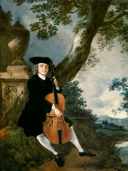 The Rev. John Chafy Playing a Cello à Thomas Gainsborough