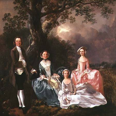 Mr. & Mrs. John Gravenor and Daughters à Thomas Gainsborough