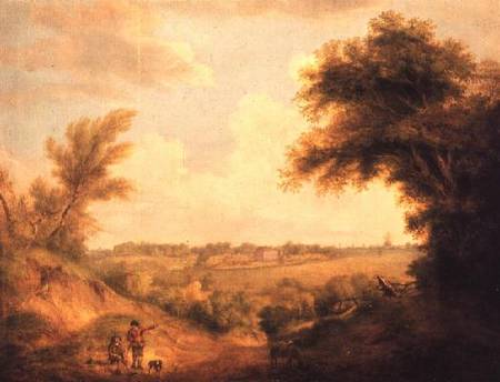 Landscape with house à Thomas Gainsborough